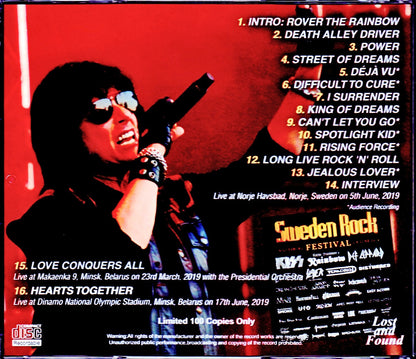 Joe Lynn Turner/Sweden 2019 & more
