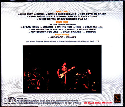 Pink Floyd/CA,USA 4.26.1975 Upgrade