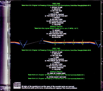 Pink Floyd/Madness UK Original 1st Pressing LP Blue Triangle Edition