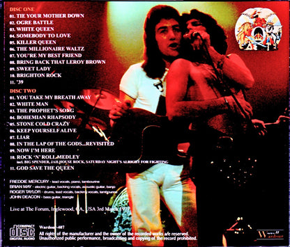 Queen/CA,USA 3.3.1977 Mike Millard Original Master Tapes