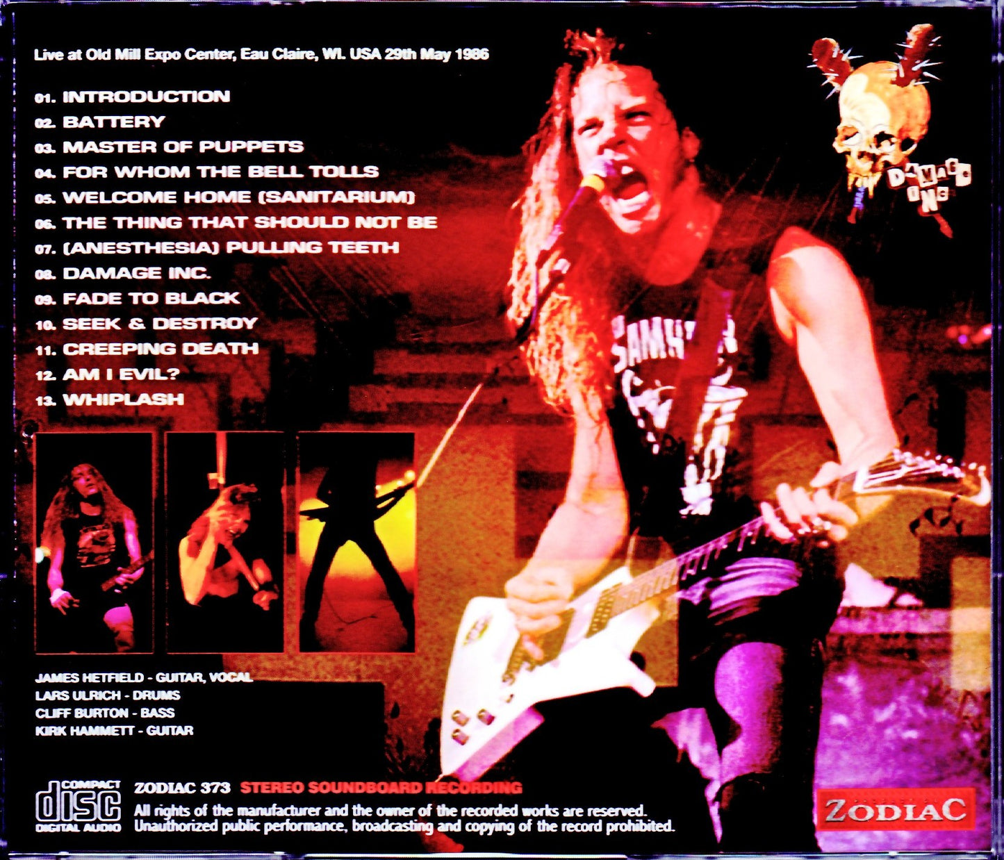 Metallica/WI,USA 1986 Upgrade