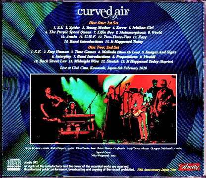 Curved Air/Kanagawa,Japan 2.8.2020