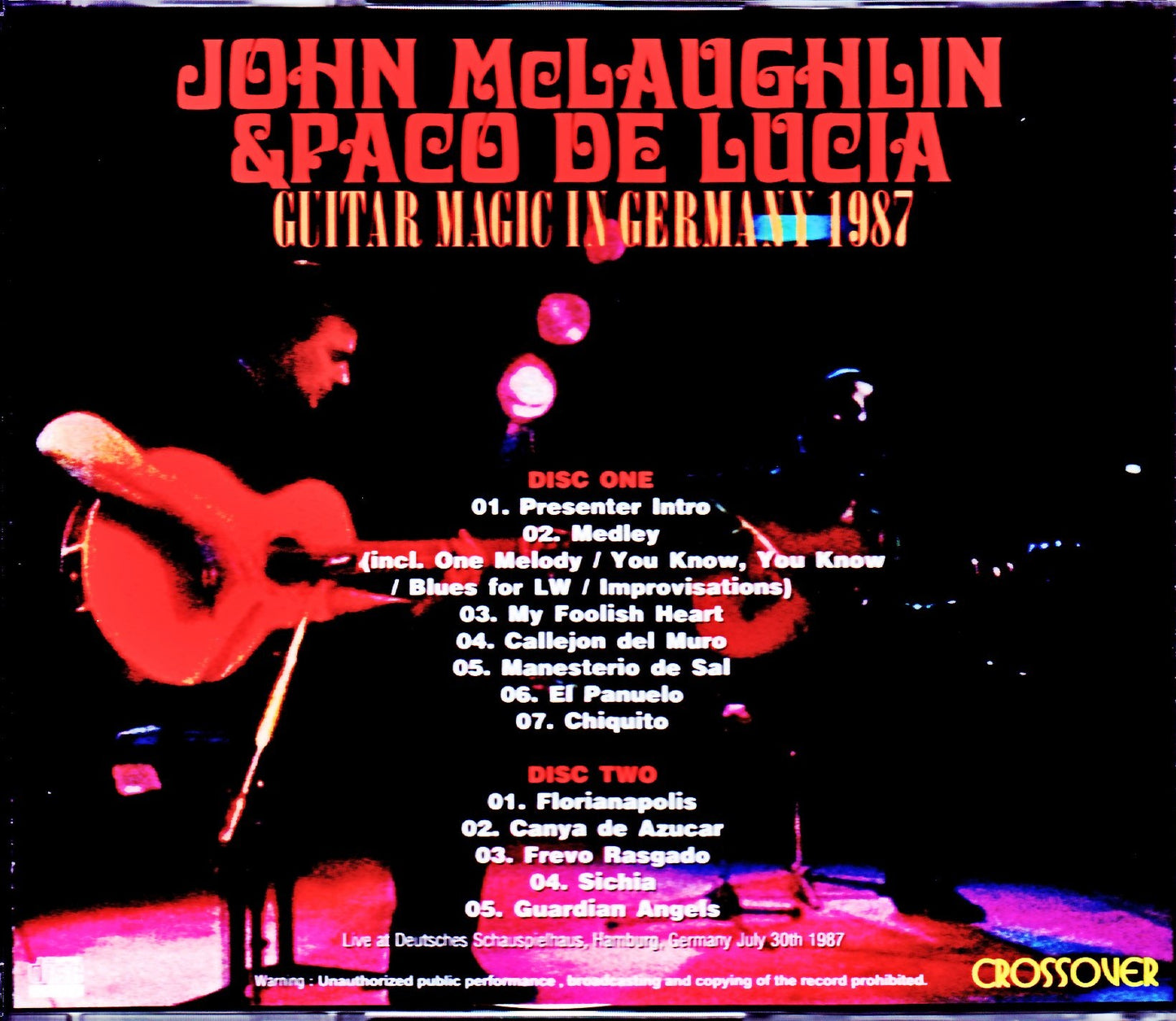 John McLaughlin, Paco de Lucia/Germany 1987