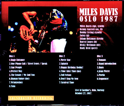 Miles Davis,Kenny Garrett/Norway 1987 Soundboard Recording