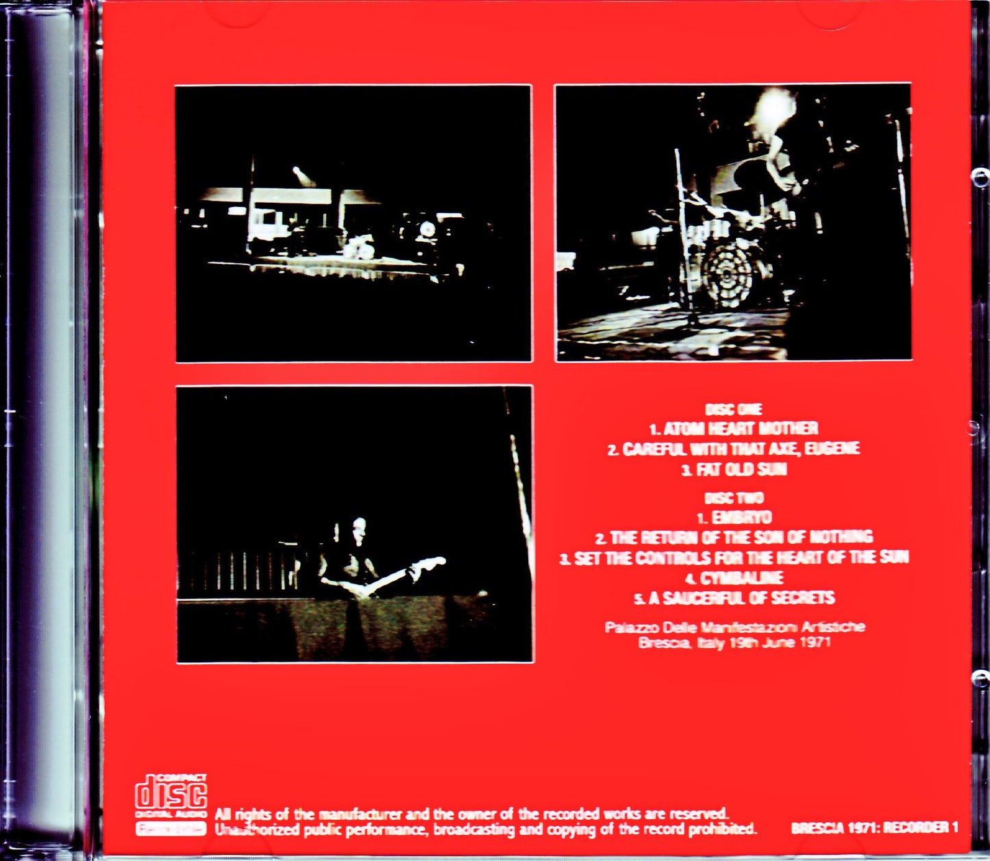 Pink Floyd/Italy 6.19.1971 Recorder 1