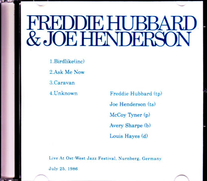 Freddie Hubbard, Joe Henderson, McCoy Tyner/Germany 1986
