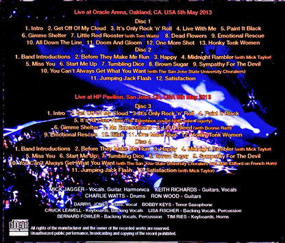 Rolling Stones/CA,USA 5.5 & 8.2013 Complete