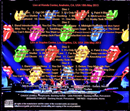 Rolling Stones/CA,USA 5.18 & 20.2013 Complete