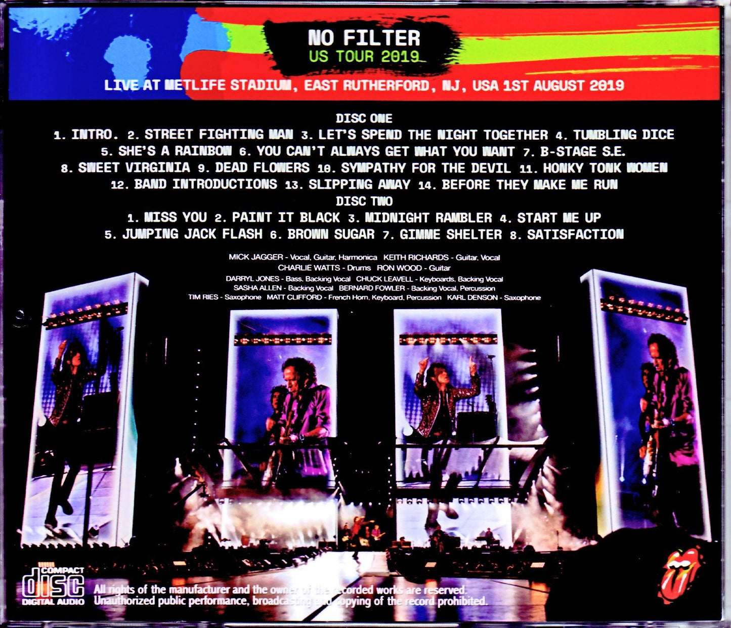 Rolling Stones/NJ,USA 8.1.2019 Remastered