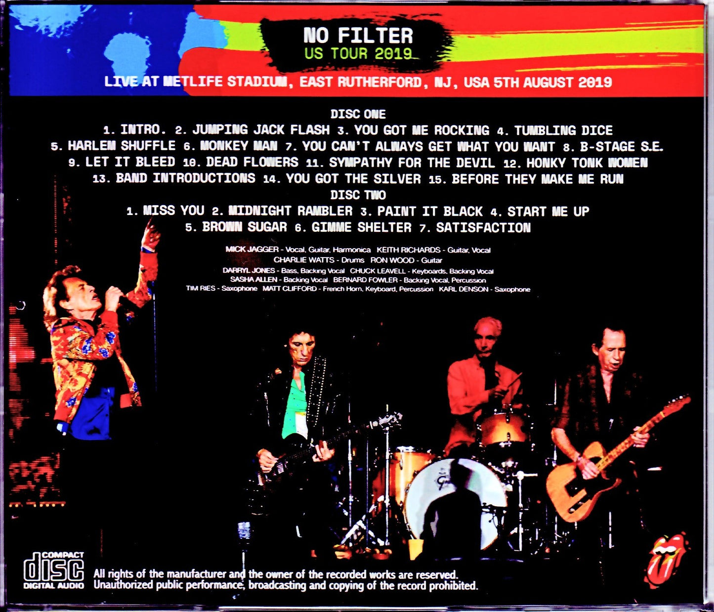 Rolling Stones/NJ,USA 8.5.2019 Remastered