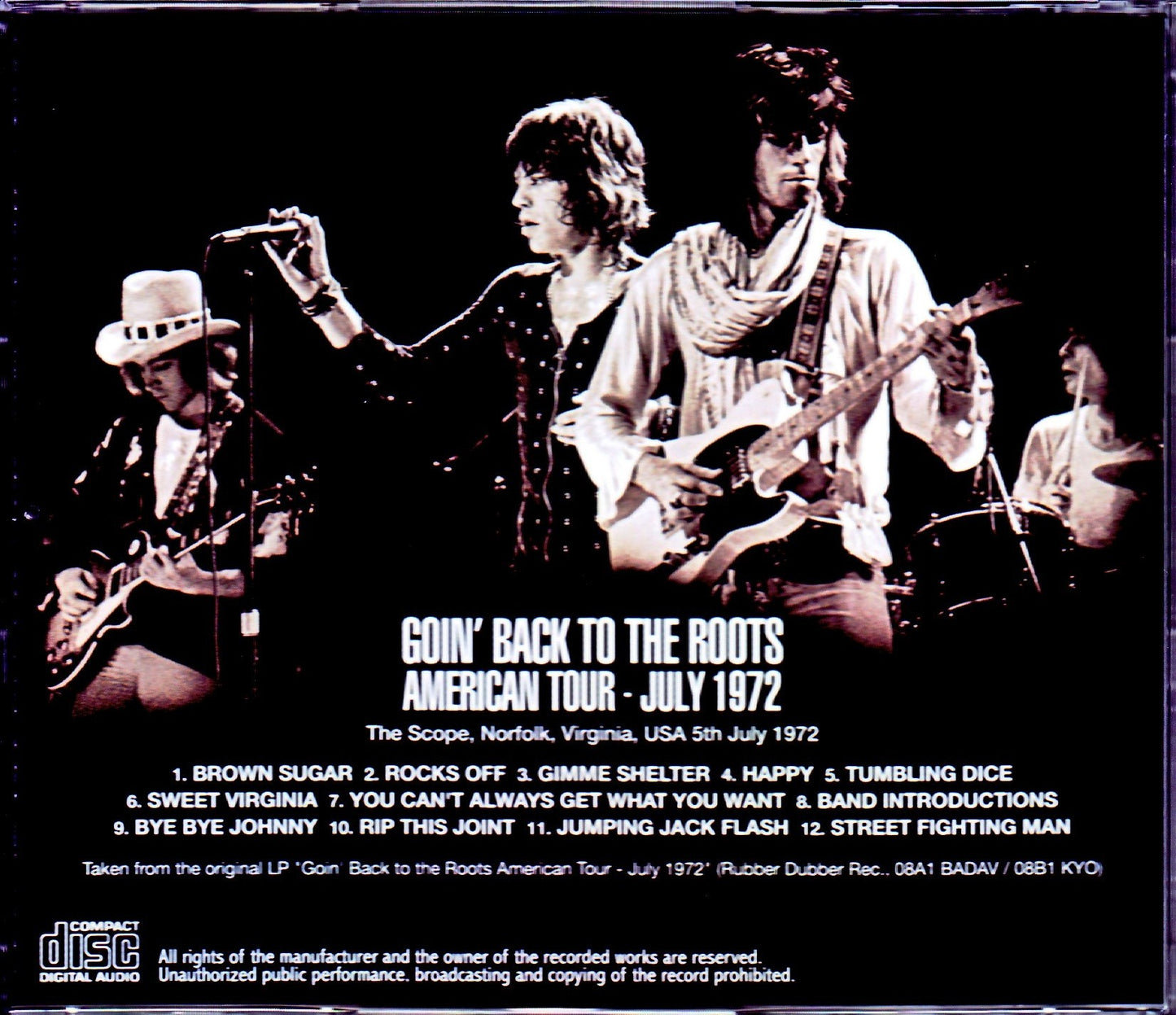 Rolling Stones/VA,USA 1972 Original LP Version Upgrade