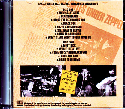 Led Zeppelin/Ireland 1971 Master Cassette