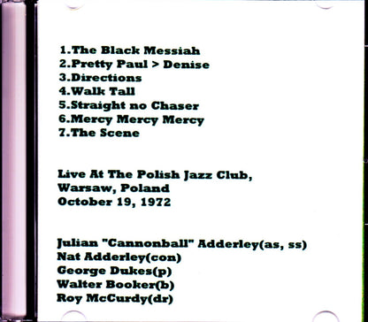 Cannonball Adderley Quintet/Poland 1972