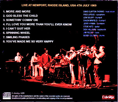 Blood, Sweat & Tears/RI, USA 1969