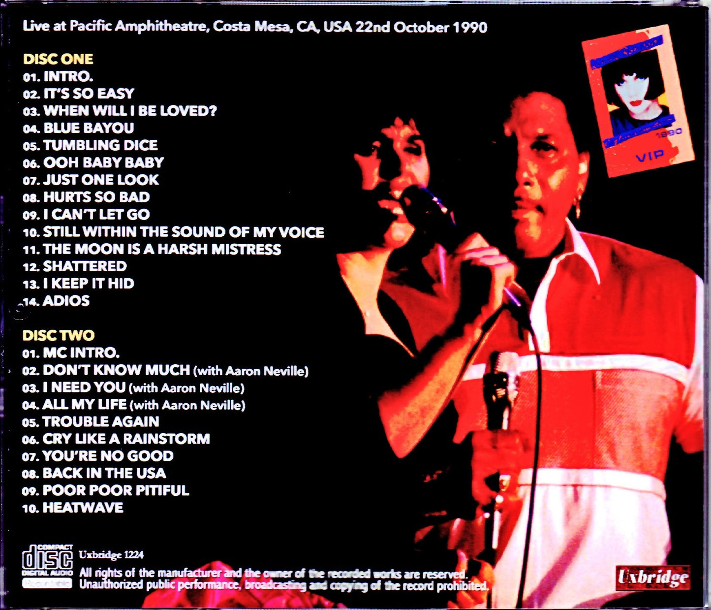 Linda Ronstadt,Aaron Neville/CA,USA 1990