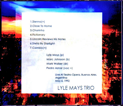 Lyle Mays Trio/Argentina 1992