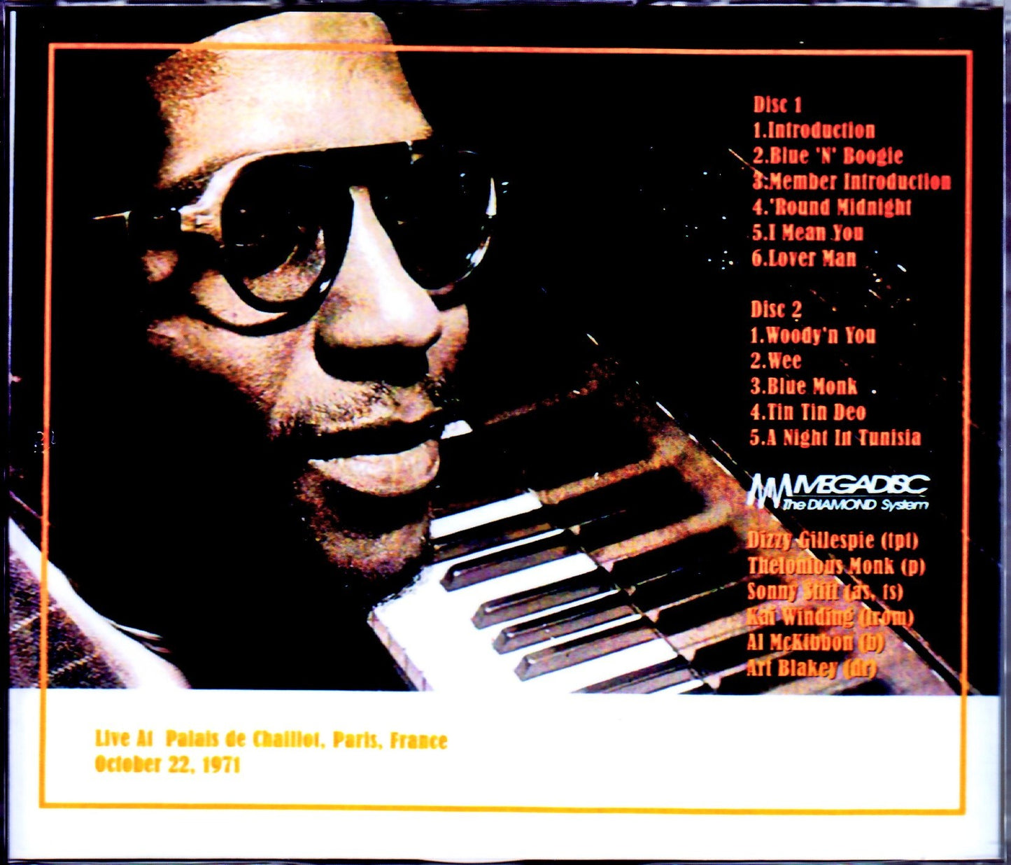 Giants of Jazz Dizzy Gillespie,Art Blakey,Thelonious Monk/France 1971