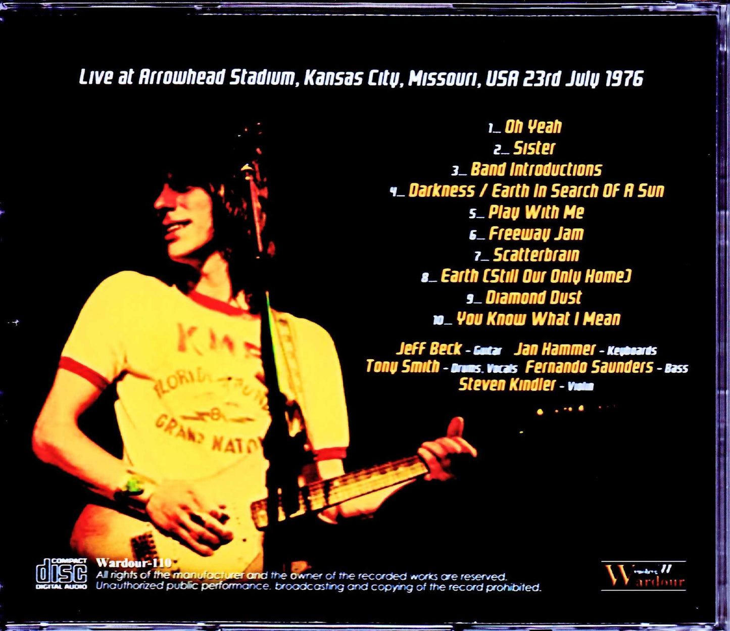 Jeff Beck/MO,USA 1976 Huge Upgrade