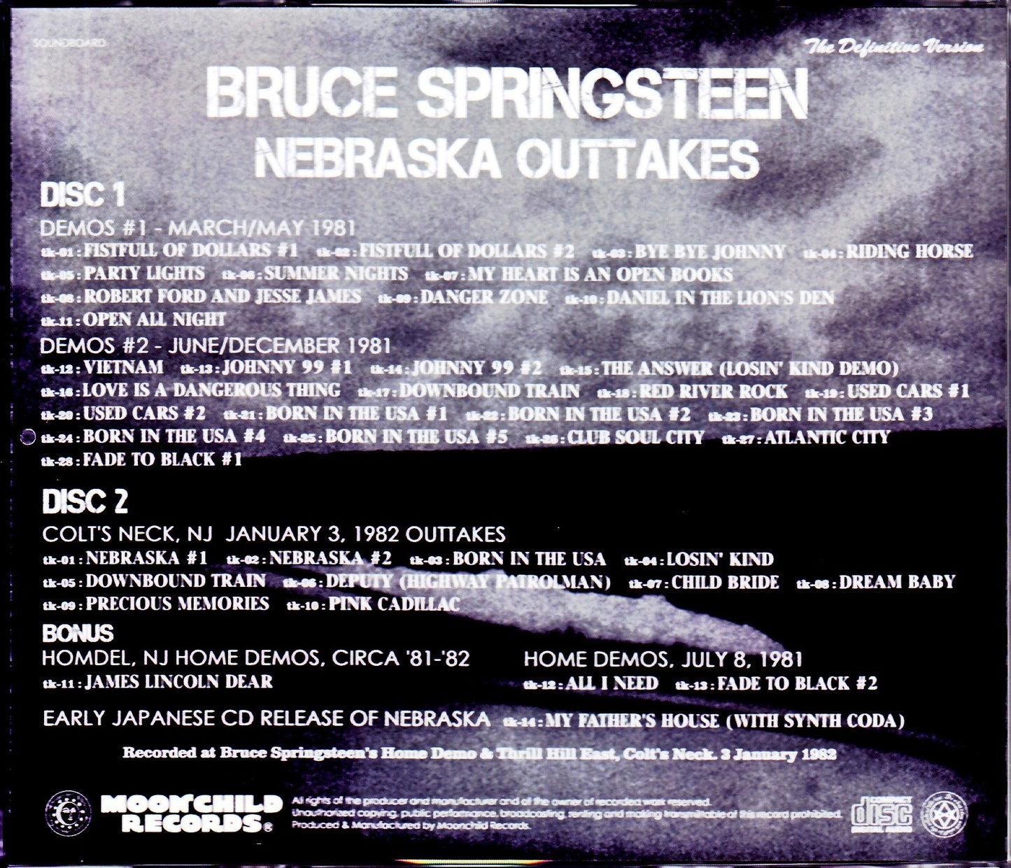 Bruce Springsteen/Nebraska Home Demos & more