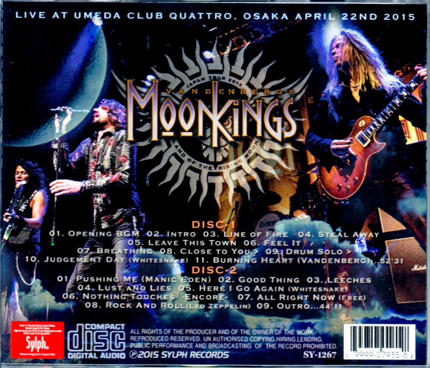Vandenberg,Moonkings/Osaka,Japan 2015