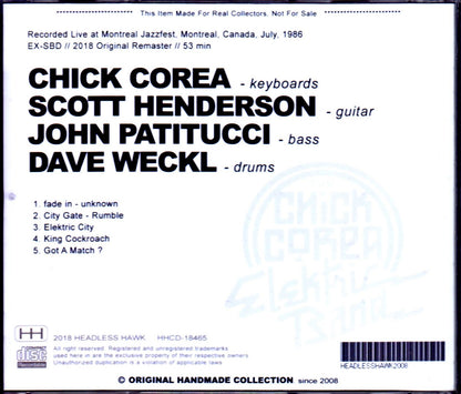 Chick Corea Electric Band, Scott Henderson/Canada 1986