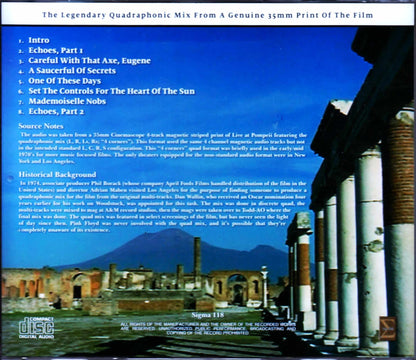 Pink Floyd/Live at Pompeii Quadraphonic