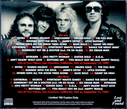 Van Halen/CA,USA 1982 2Days Complete