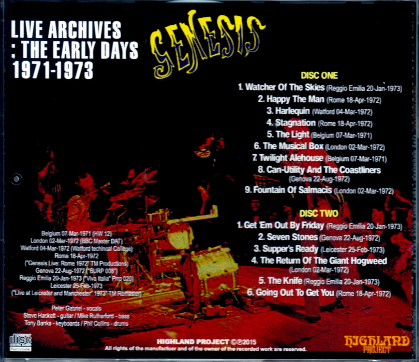 Genesis/Live Archives 1971-1973