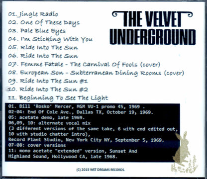 Velvet Underground/Demo, Altanate & Mono Rare Tracks