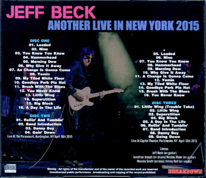 Jeff Beck/NY,USA 4.16 & 18.2015