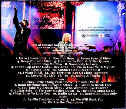 Queen,Adam Lambert/Saitama,Japan 1.25.2020 IEM Matrix Version