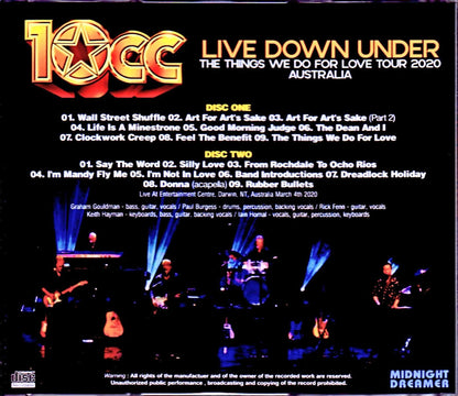 10cc/Australia 2020