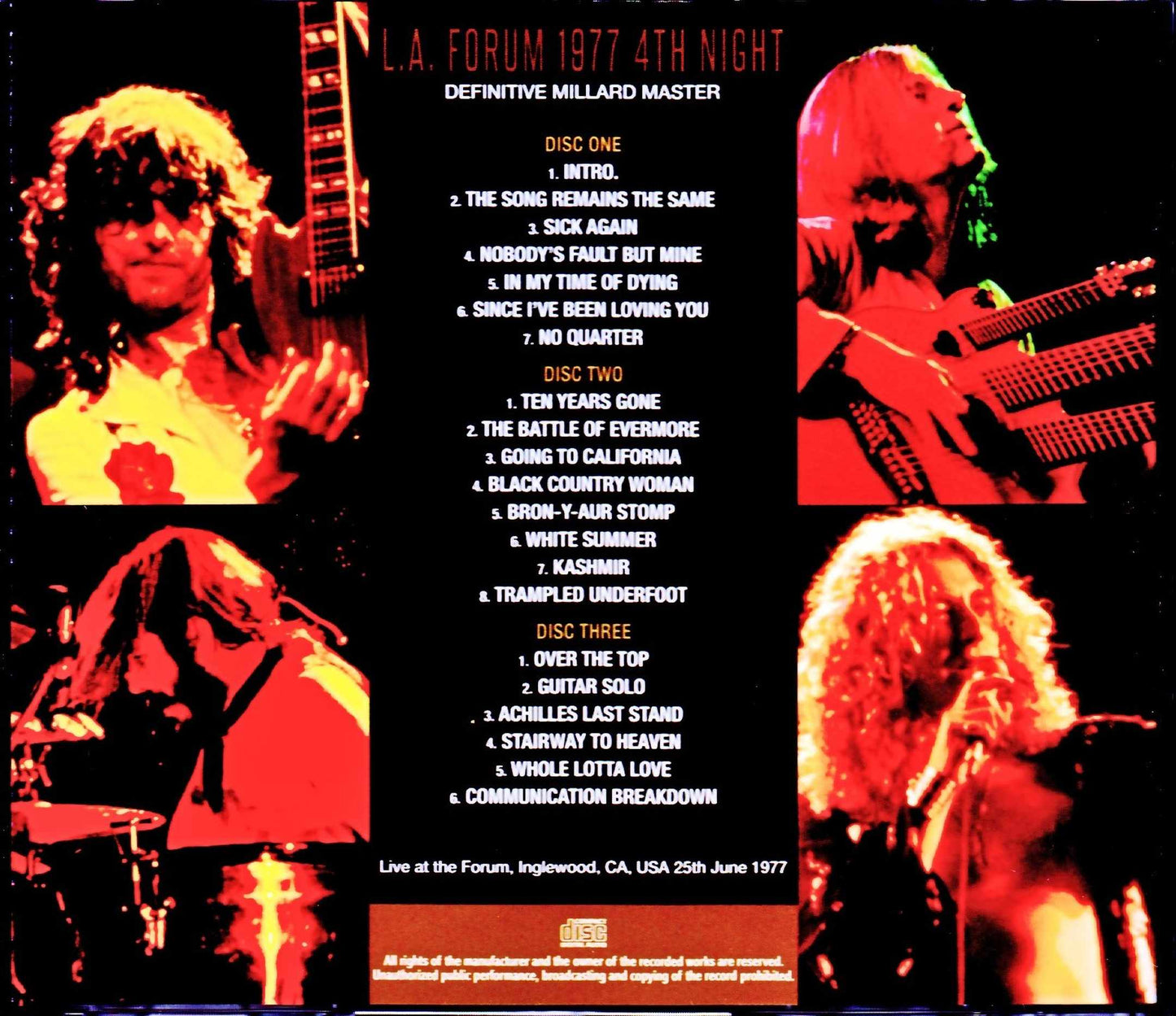 Led Zeppelin/CA,USA 6.25.1977 Huge Upgrade