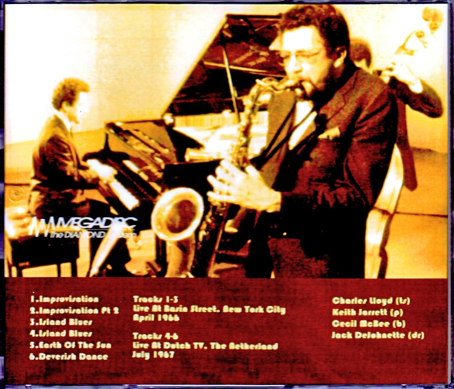 Charles Lloyd Quartet, Keith Jarrett, Jack Dejohnette/NY, USA 1966 & more