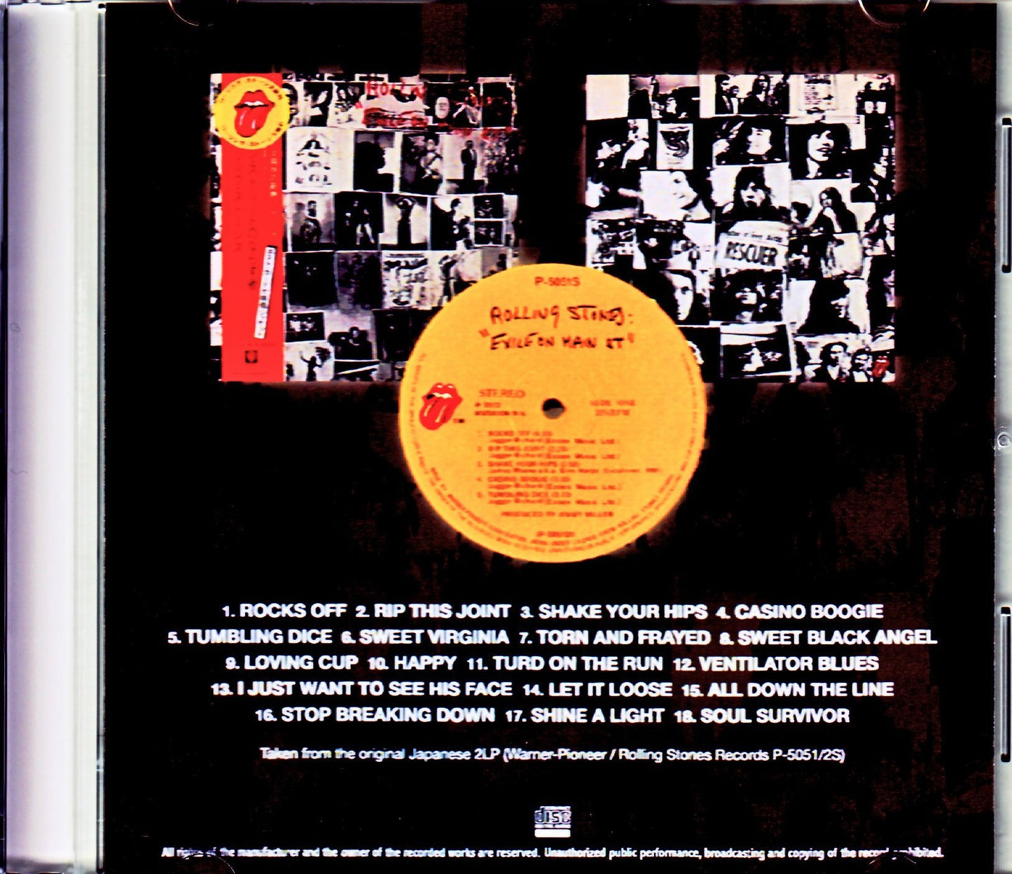 Rolling Stones/Exile On Main St. Original Japanese 2LP