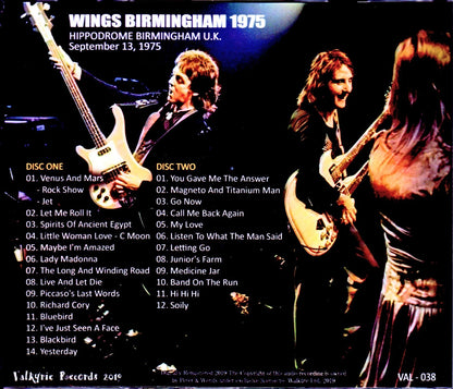 Paul McCartney,Wings/UK 9.13.1975