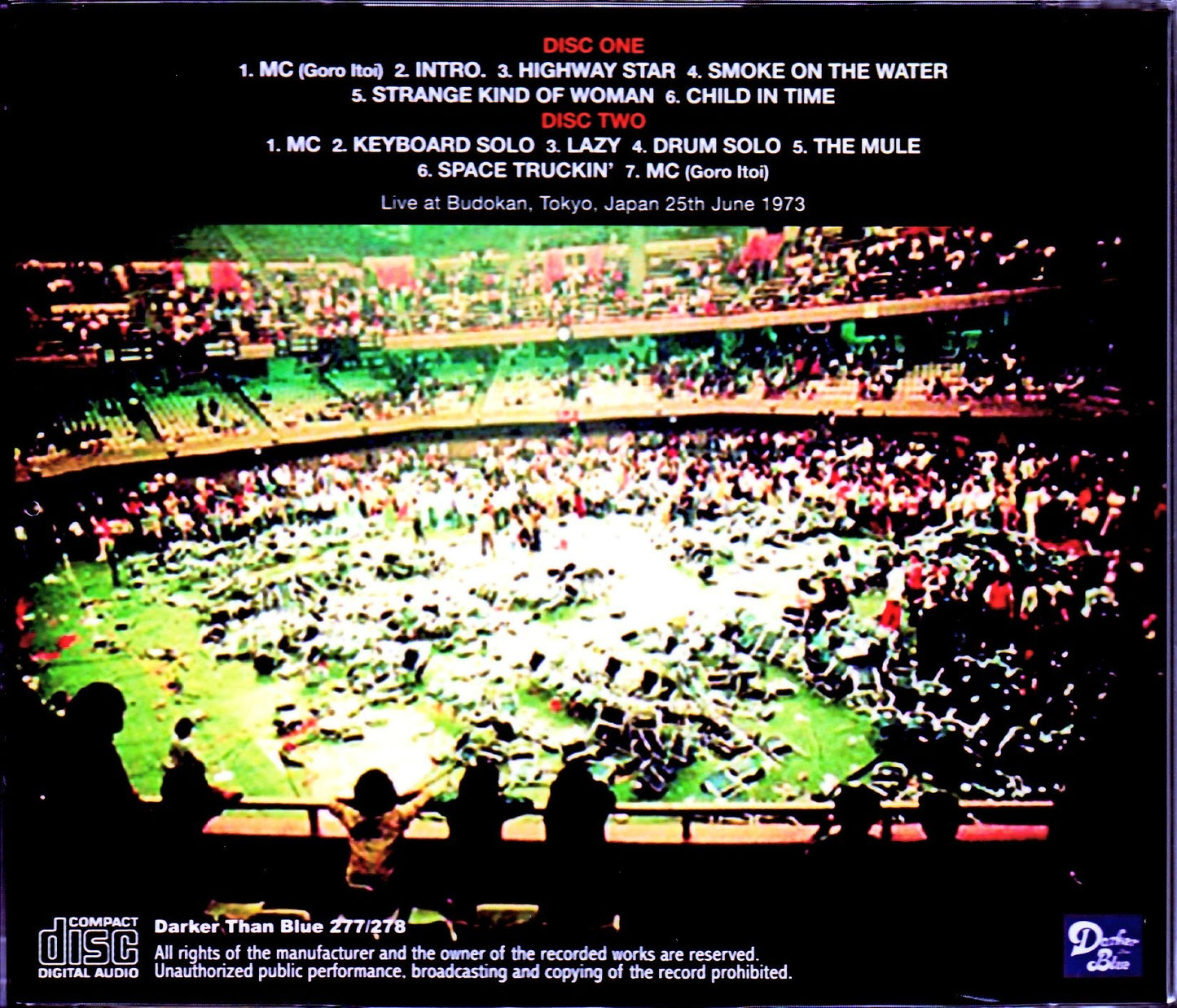 Deep Purple/Tokyo,Japan 6.25.1973 Upgrade & Longer
