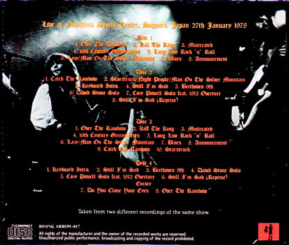 Rainbow/Sapporo,Japan 1973 2Source Master