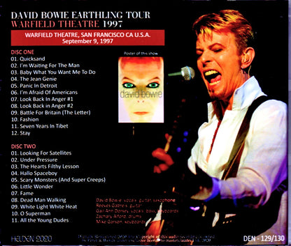 David Bowie/CA,USA 9.9.1997