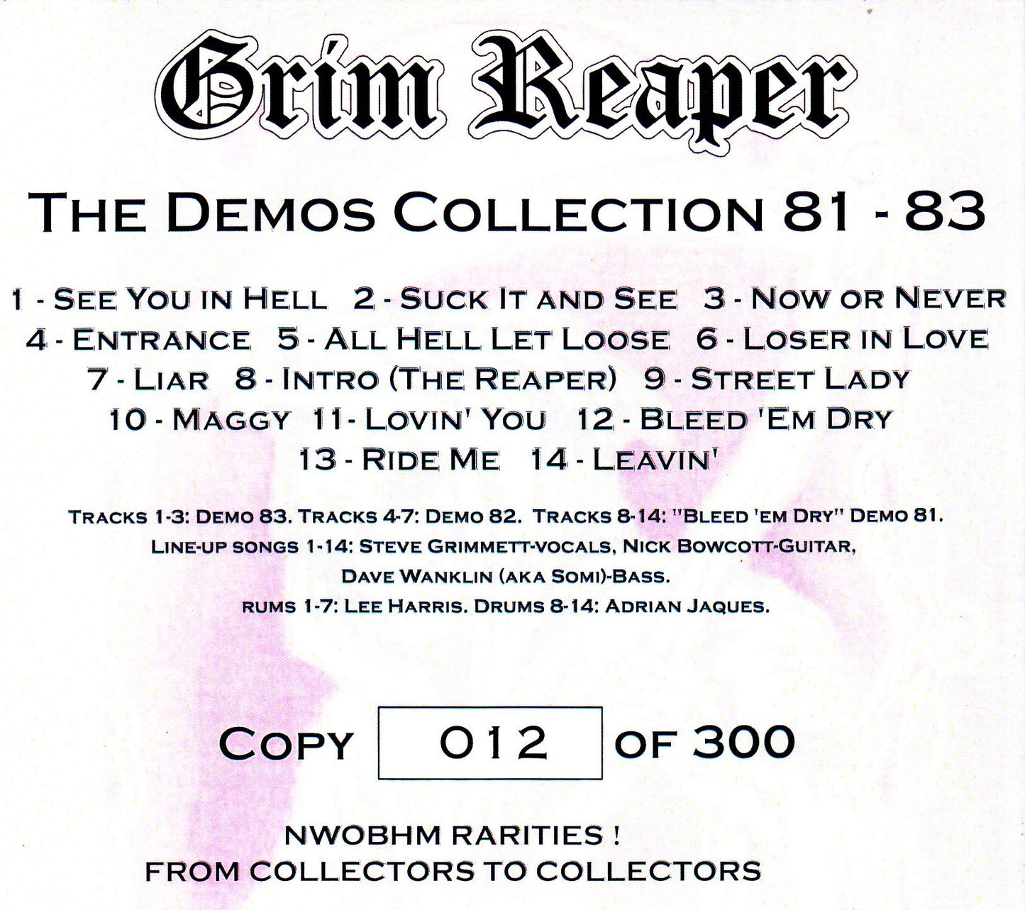 Grim Reaper/Demos Collection 1981-1983