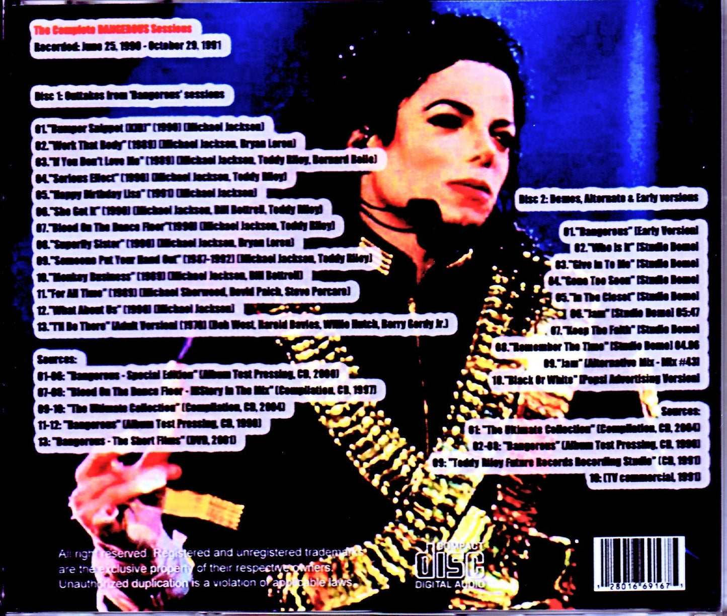 Michael Jackson/Dangerous Complete Sessions