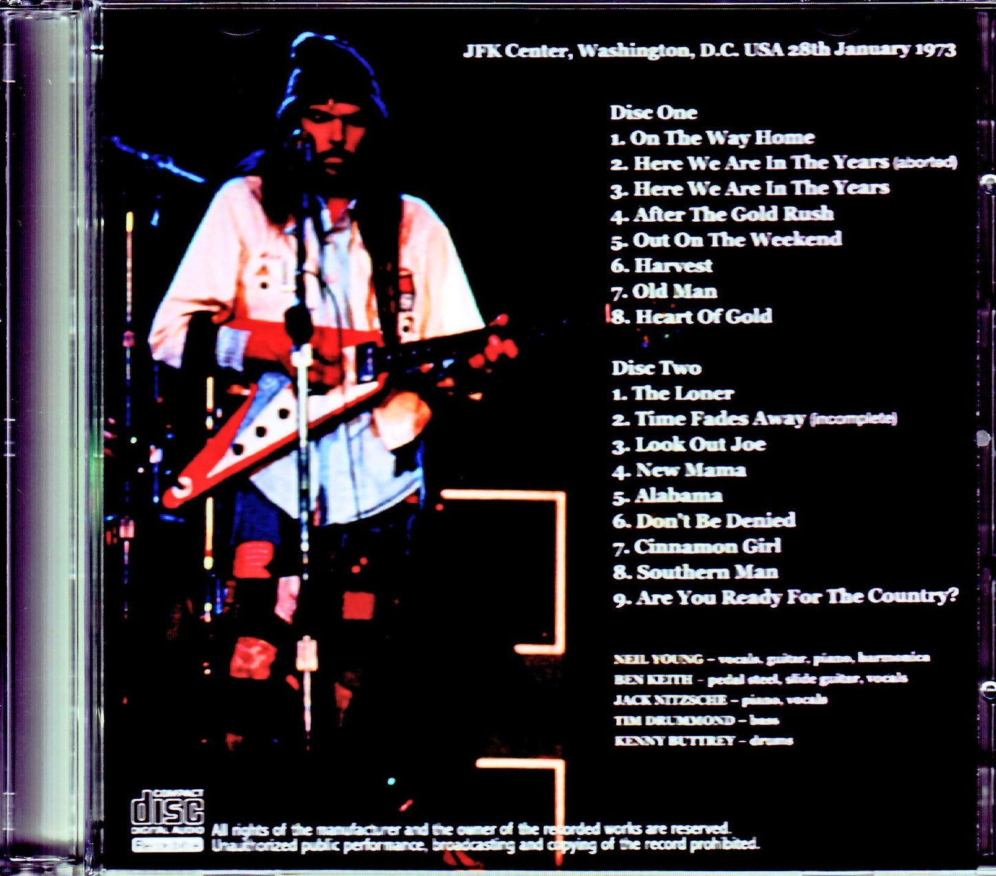 Neil Young & Stray Gators/WA, USA 1.28.1973