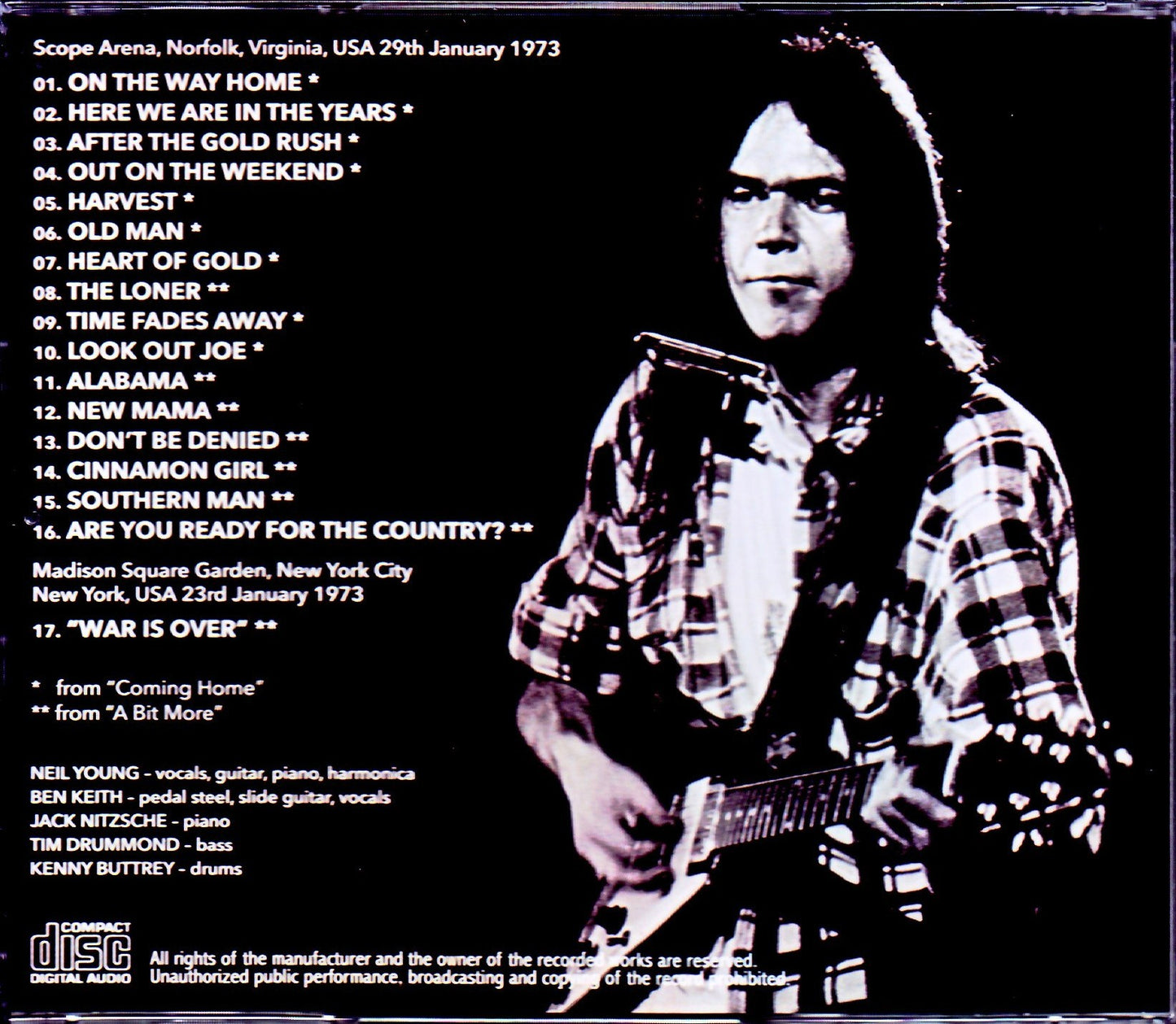 Neil Young/VA,USA 1973 & more