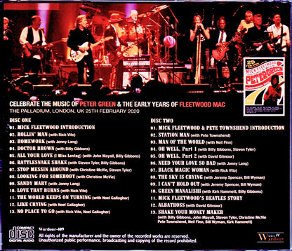 Various Artists Mick Fleetwood,John Mayer,Noel Gallagher,Steven Tyler/London,UK 2020