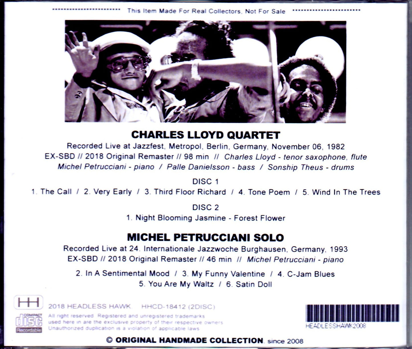 Charles Lloyd Quartet,Michel Petrucciani/Germany 1982 & 1993