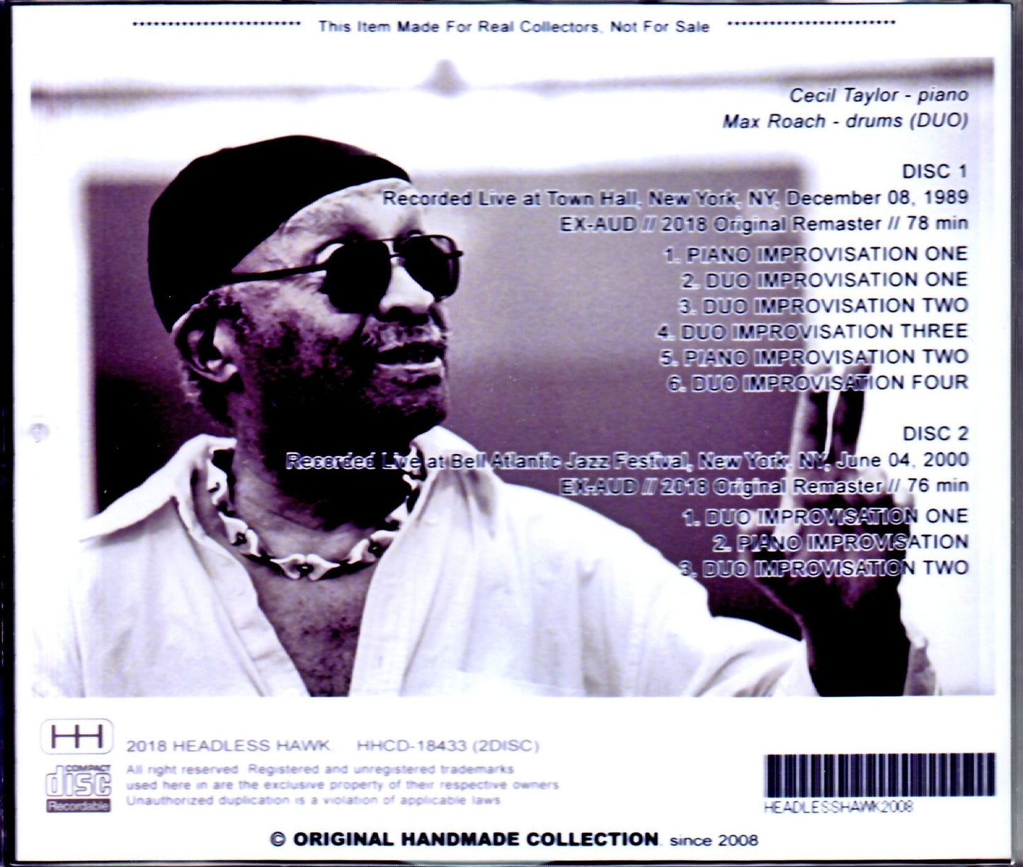 Cecil Taylor,Max Roach/NY,USA 1989 & more