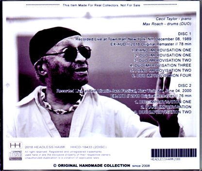 Cecil Taylor,Max Roach/NY,USA 1989 & more