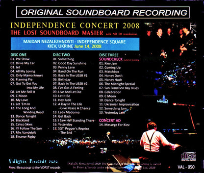 Paul McCartney/Ukrine 2008 & Soundcheck
