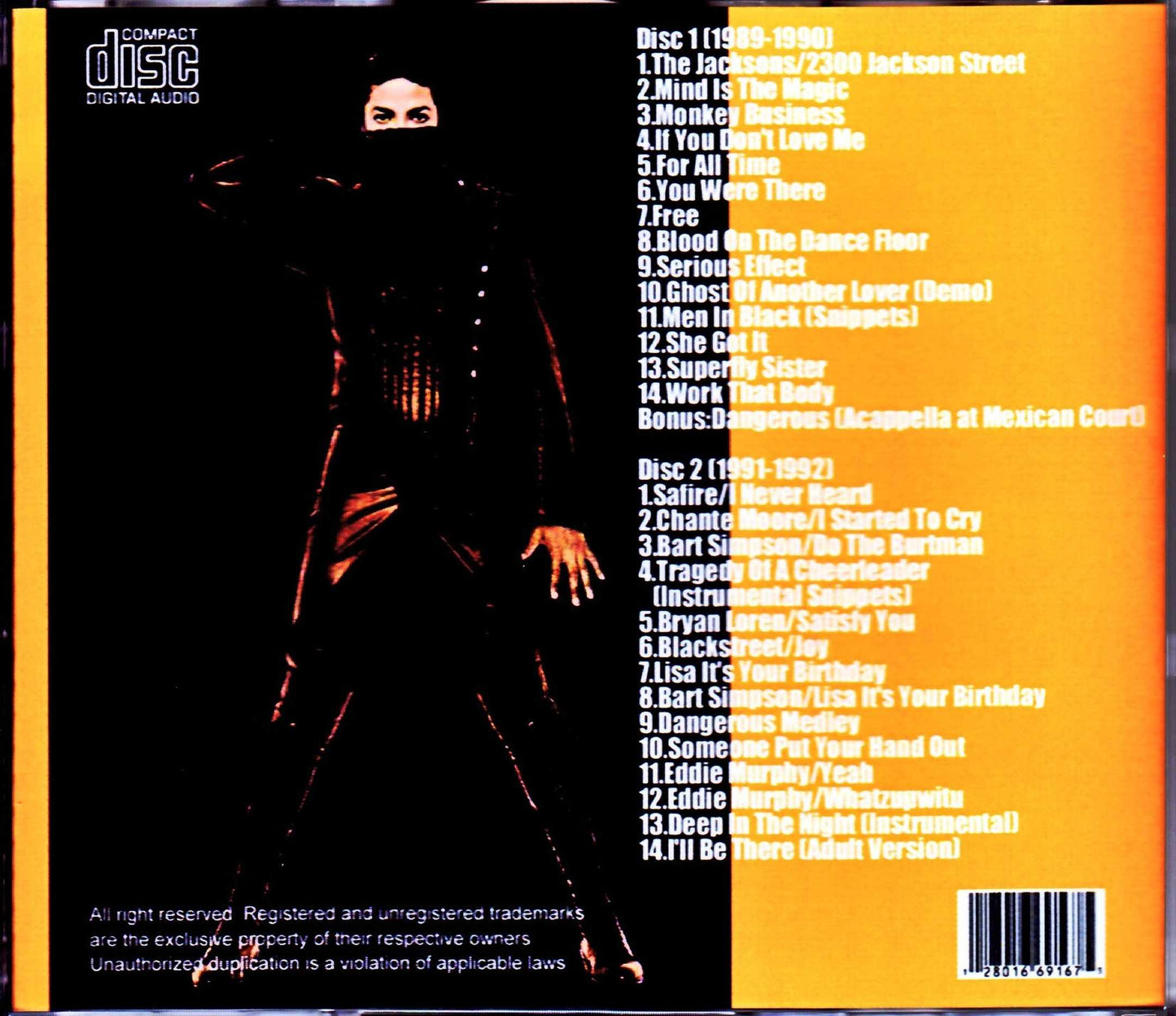 Michael Jackson/Complete Outtakes, Duets & Collaborations 1989-1992