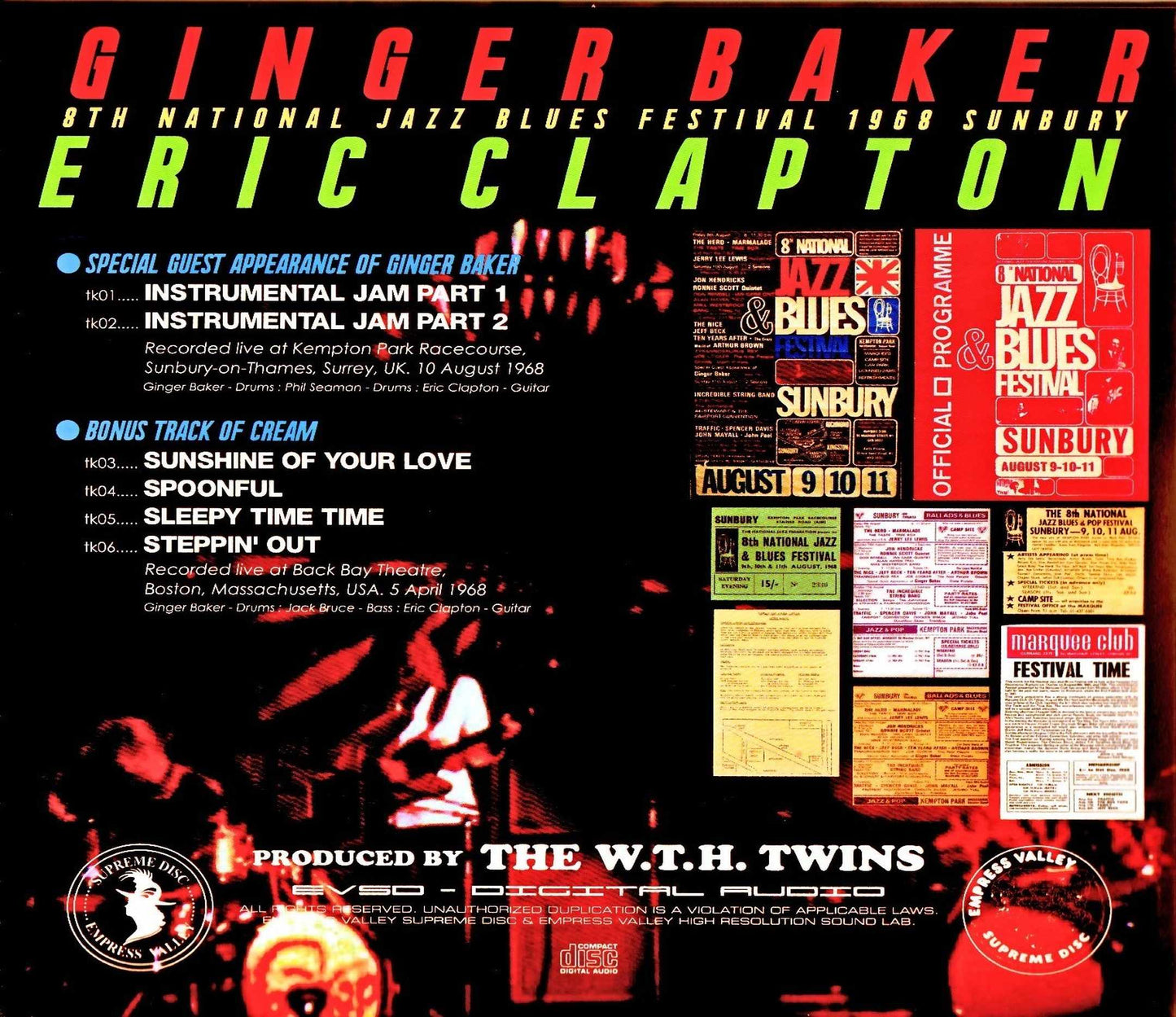 Eric Clapton,Ginger Baker/UK 1968 & more